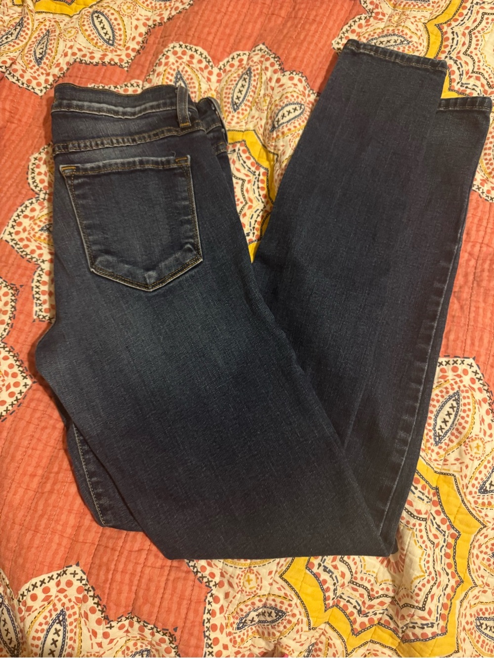 Flying Monkey Women's Skinny Jeans in Dark Blue Wash